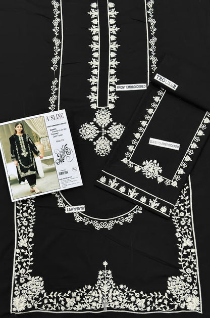 Aisling 2 pc embroidered lawn