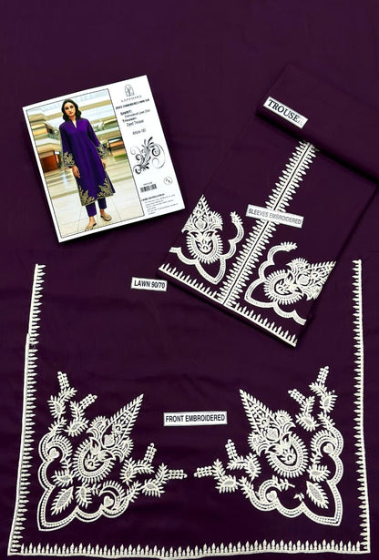 Sapphire 2 pc embroidered lawn