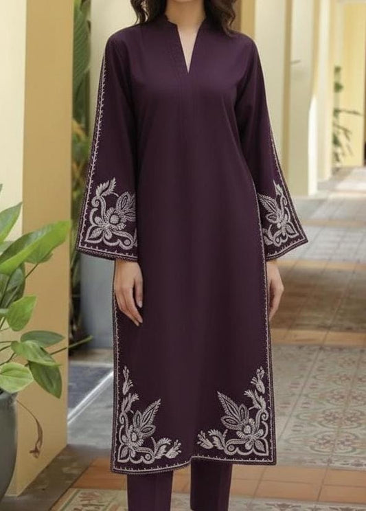 Sapphire 2 pc embroidered lawn