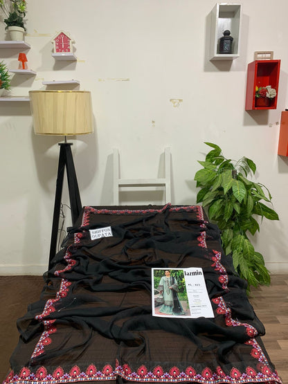 Jazmin 3 pc embroidered Lawn