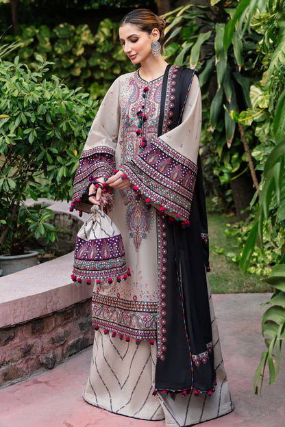 Jazmin 3 pc embroidered Lawn
