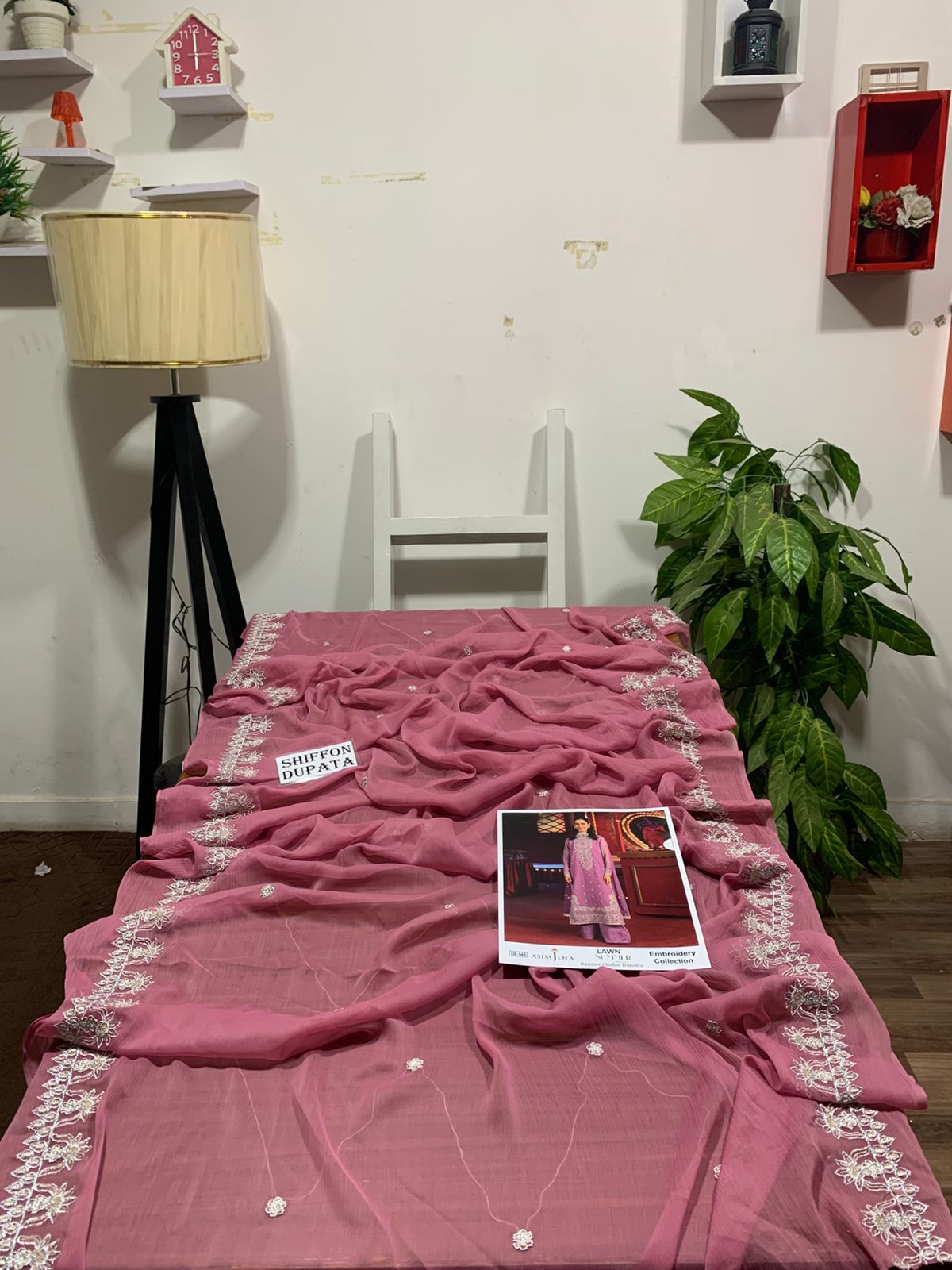 Asim jofa 3 pc embroidered Lawn