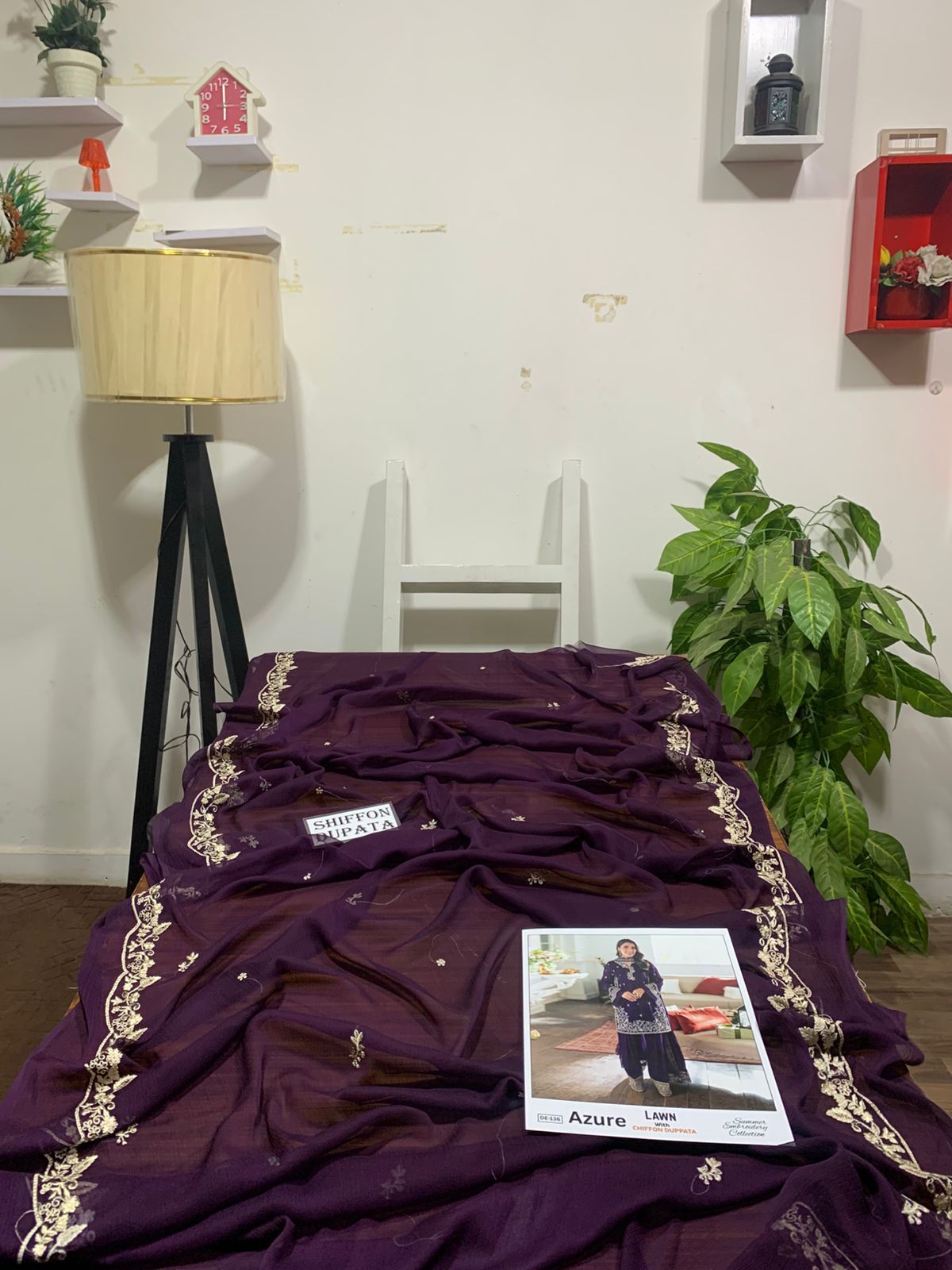 Asim jofa 3 pc embroidered Lawn