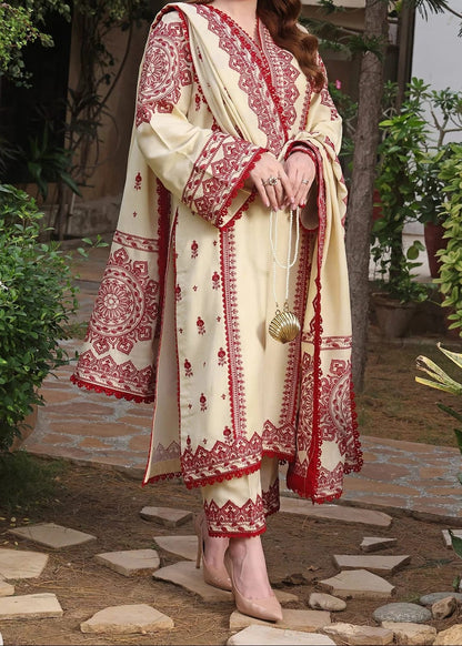 Asim jofa 3 pc embroidered Lawn