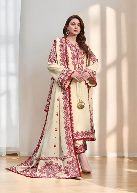 Asim jofa 3 pc embroidered Lawn