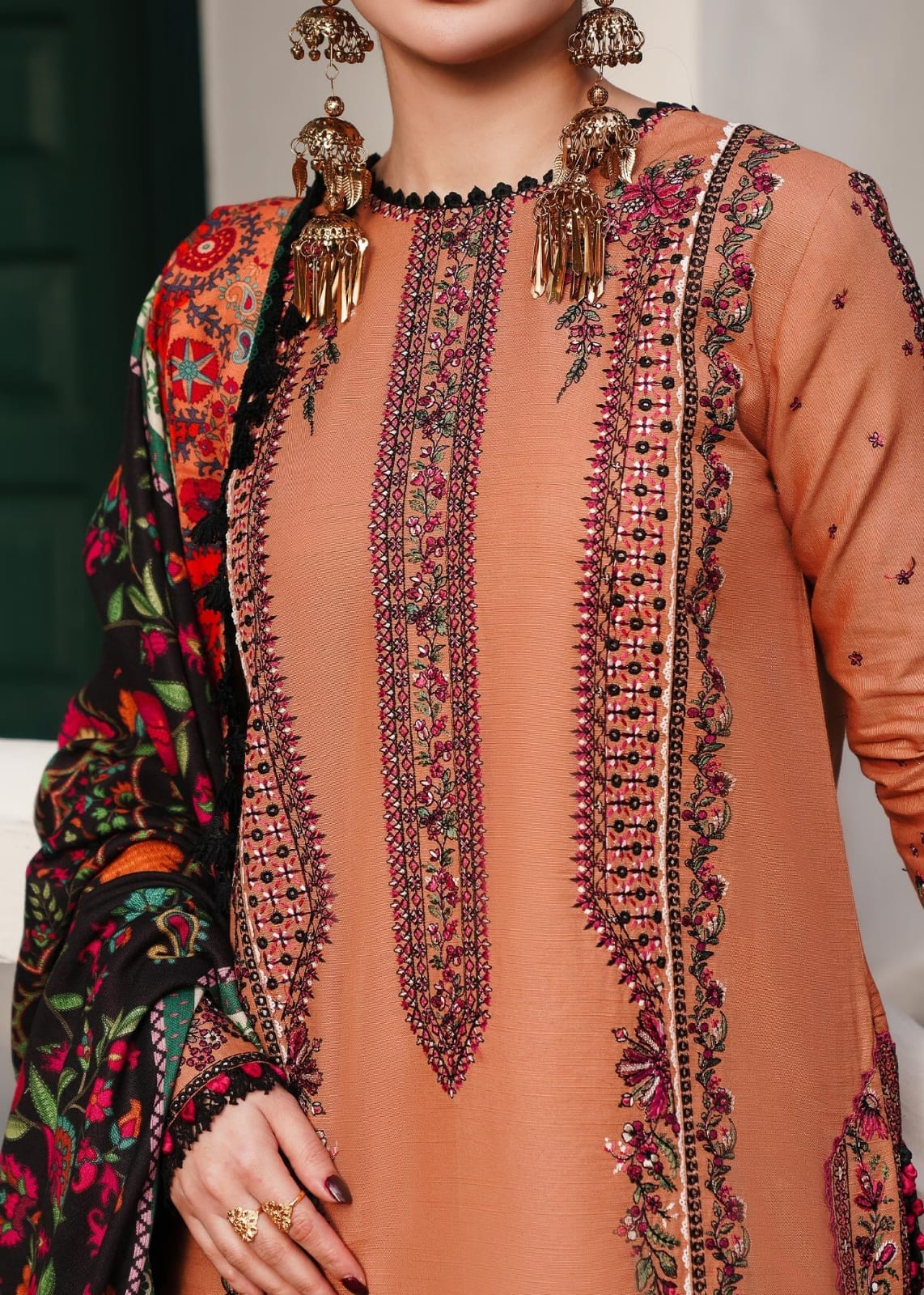 Husain Rehar 3 pc embroidered Lawn