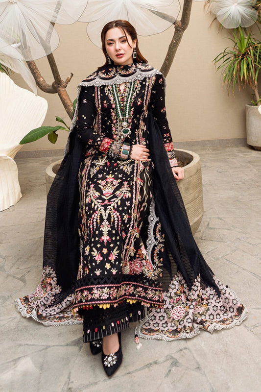 Qalamkar 3 pc embroidered Lawn