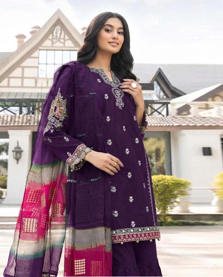 MARIA B PURE LAWN 3PC EMBROIDERED