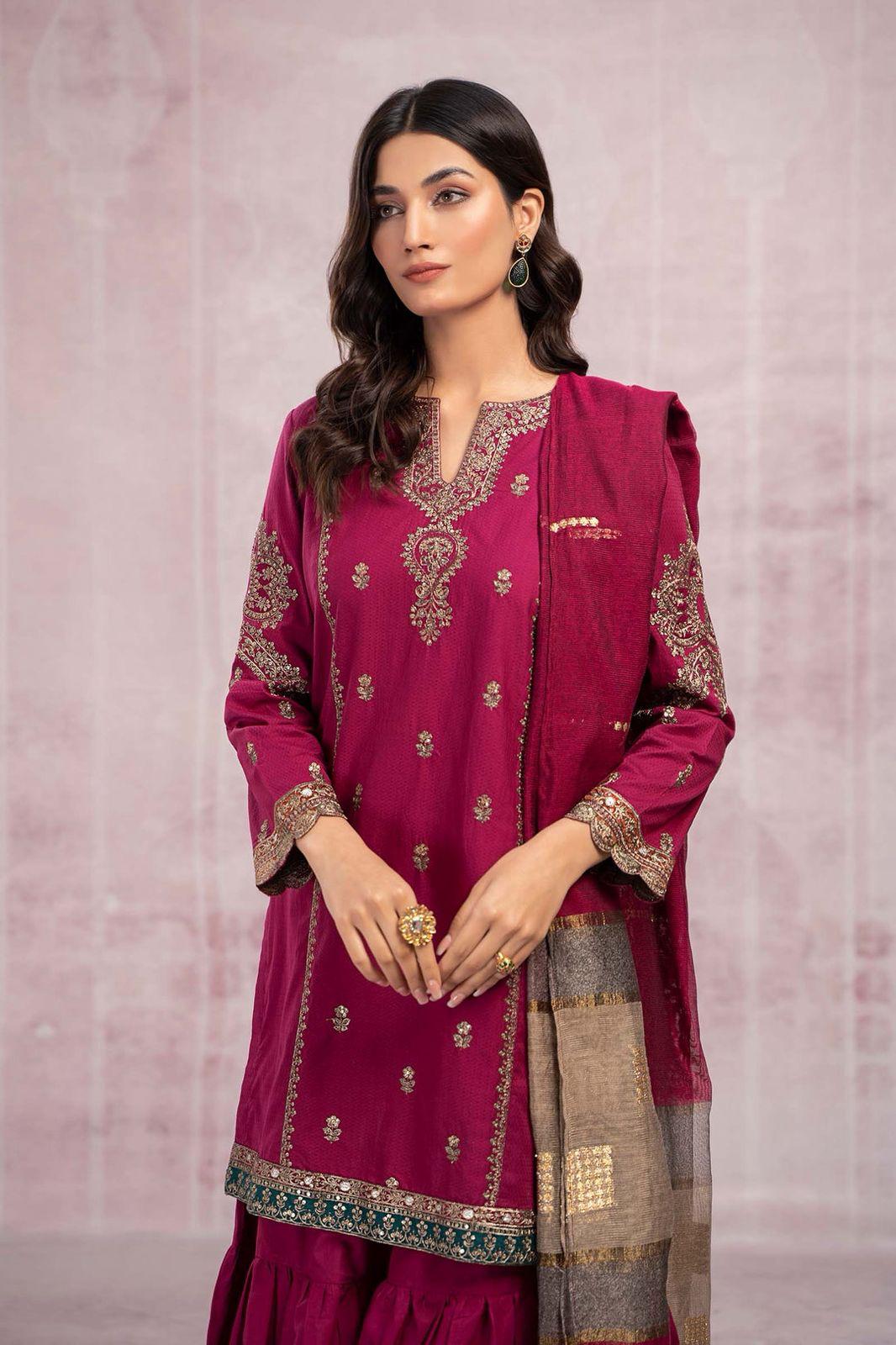 MARIA B PURE LAWN 3PC EMBROIDERED