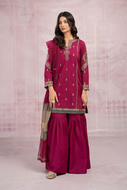 MARIA B PURE LAWN 3PC EMBROIDERED