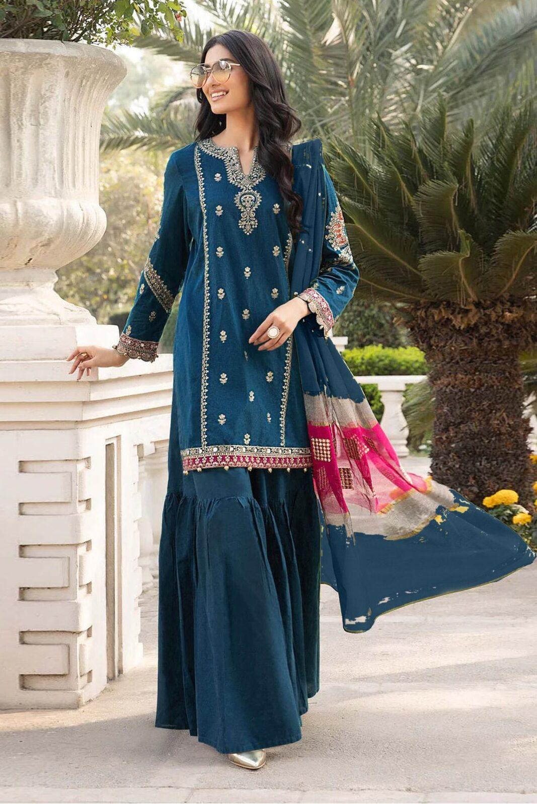 MARIA B PURE LAWN 3PC EMBROIDERED