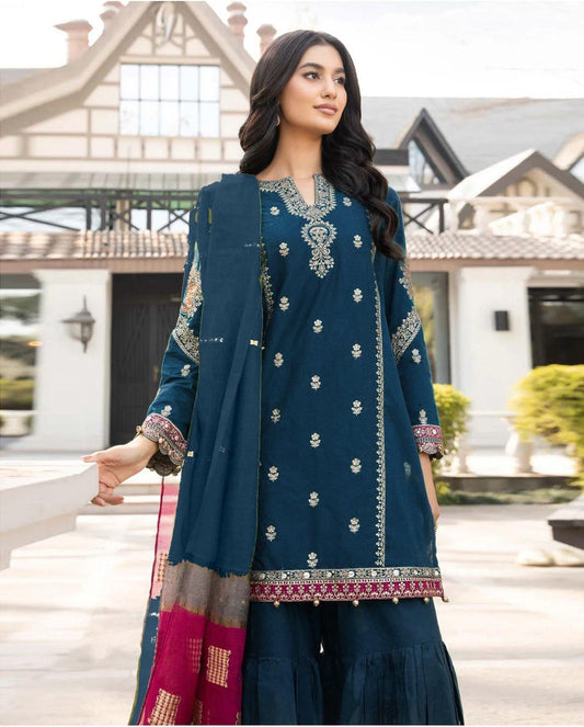 MARIA B PURE LAWN 3PC EMBROIDERED