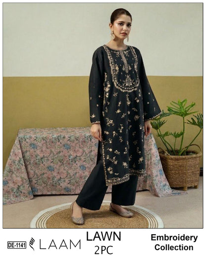 LAAM 2pc embroidered lawn - DE 1141