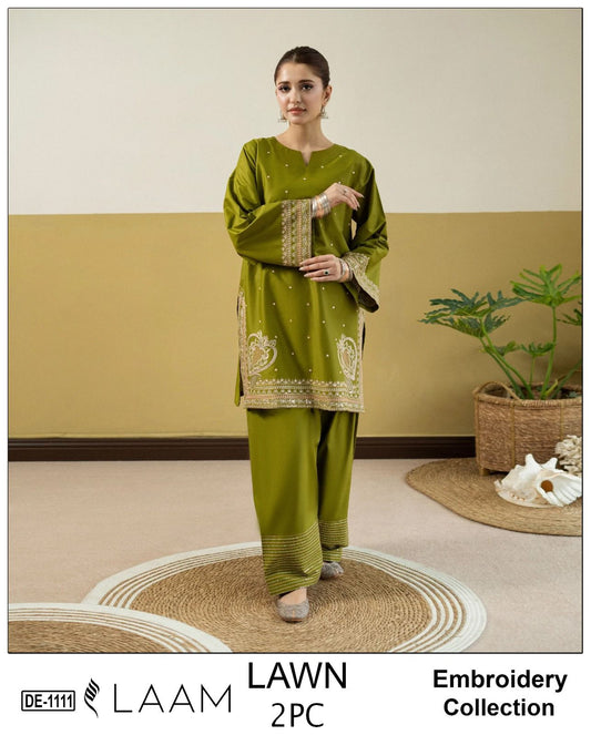 LAAM 2pc embroidered lawn - DE 1111