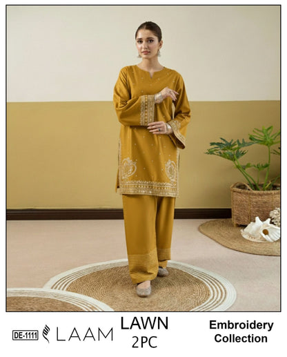 LAAM 2pc embroidered lawn - DE 1111