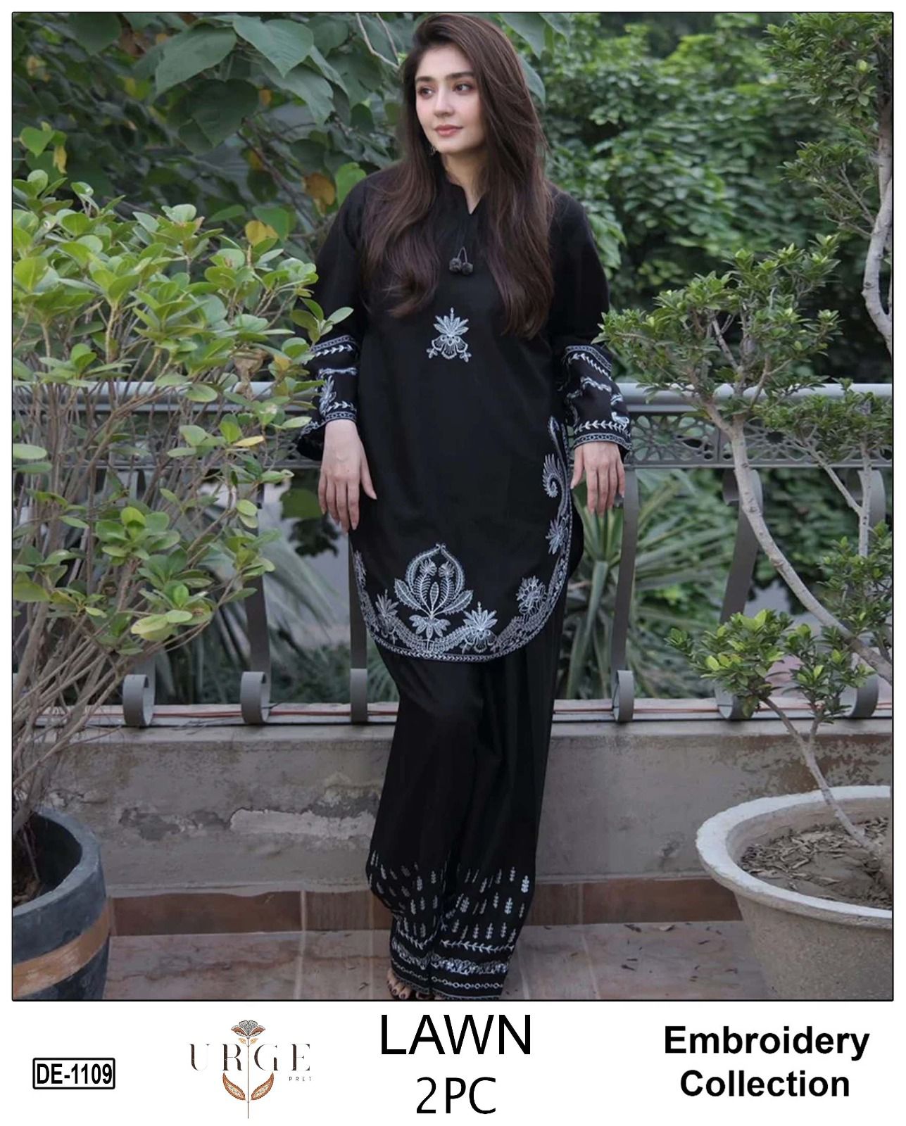 URGE 2pc embroidered lawn - DE 1109