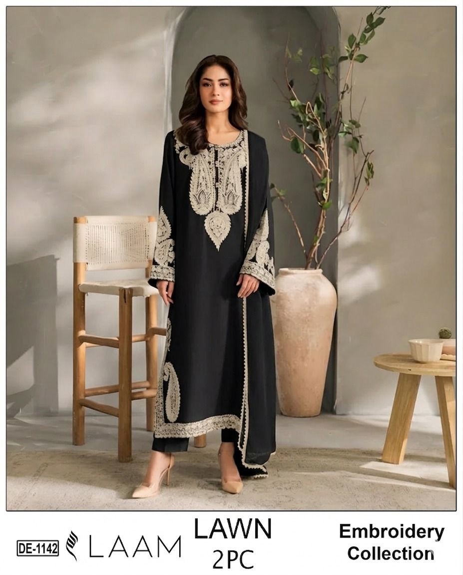 LAAM 2pc embroidered lawn - DE 1142