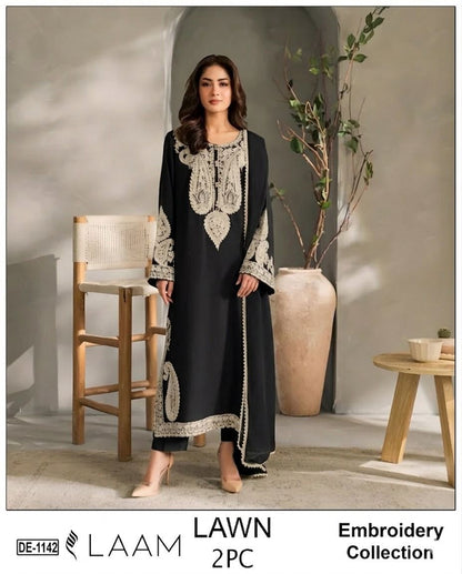 LAAM 2pc embroidered lawn - DE 1142