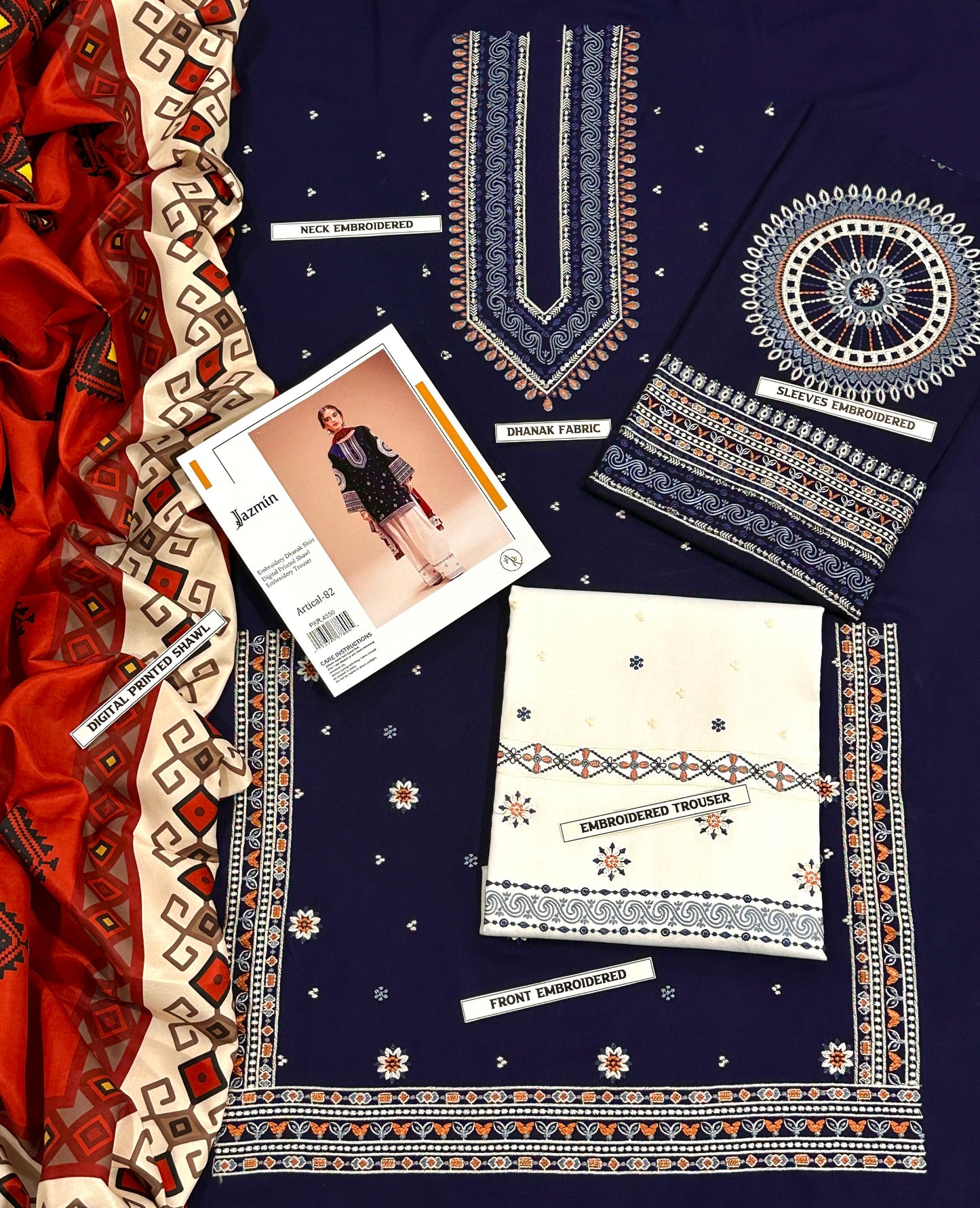 LIBAAS 🟨 CATEGORY : WINTER 3PC Embroidered