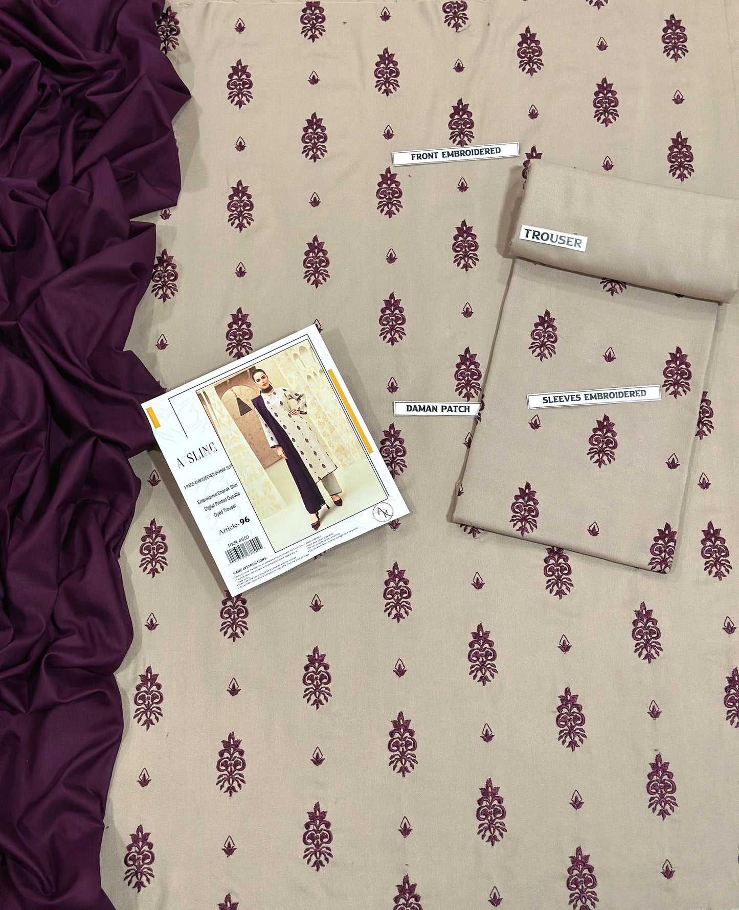 AISLING 🟨 CATEGORY : WINTER 3PC Embroidered